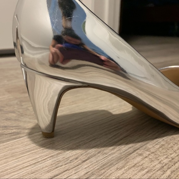 French Connection Silver Mirror Heels - Picture 7 of 7